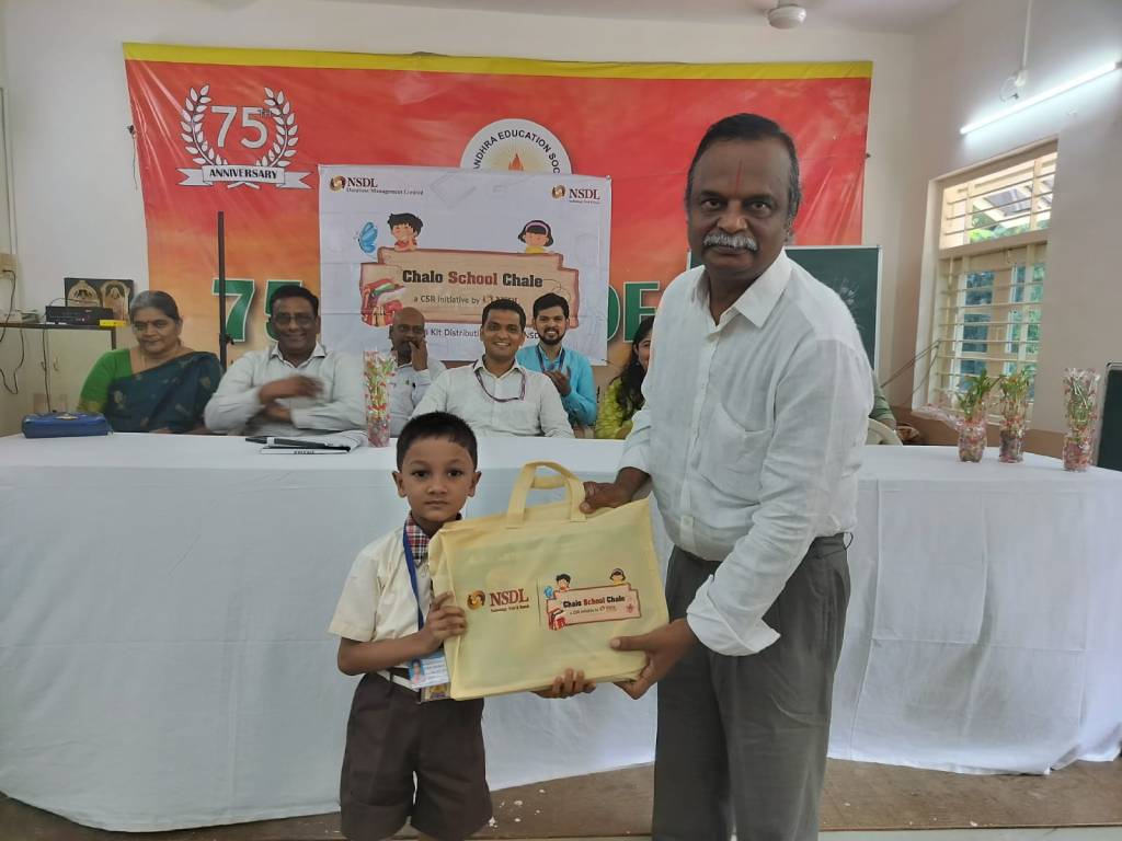 Distribution of study materials by NSDL 2023-24