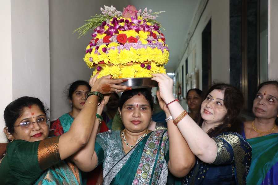 Saraswati Pooja & Bathukamma Celebration