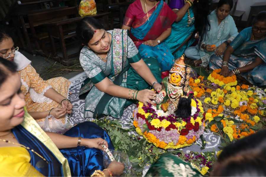Saraswati Pooja & Bathukamma Celebration